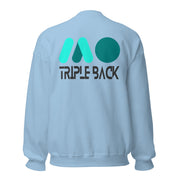 Gymnastics apparel: Triple Back Highlight Sweatshirt dark - Light Blue (SKU:7936640_7860)