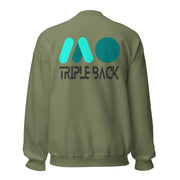 Gymnastics apparel: Triple Back Highlight Sweatshirt dark - Military Green (SKU:7936640_13005)