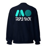 Gymnastics apparel: Triple Back Highlight Sweatshirt light - Navy (SKU:1400148_5498)