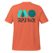 Gymnastics apparel: Triple Back Tribute Tee dark - Heather Orange (SKU:9941284_8516)