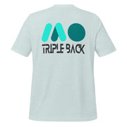 Gymnastics apparel: Triple Back Tribute Tee dark - Heather Prism Ice Blue (SKU:9941284_9576)