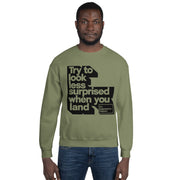 Gymnastics apparel: Try To Look Less Surprises - Adult Sweatshirt - (SKU:)