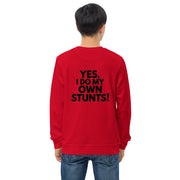 Yes I Do My Own Stunts Big Back - Adult Sweatshirt