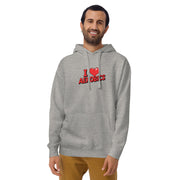 I Love Aerobics Big Front - Adult Hoodie