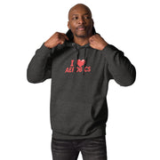 I Love Aerobics Big Front - Adult Hoodie