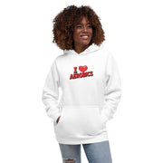 I Love Aerobics Big Front - Adult Hoodie