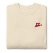 I Love Aerobics Small Front - Adult Sweatshirt
