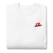 I Love Aerobics Small Front - Adult Sweatshirt