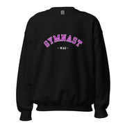 Gymnastics apparel: Varsity Gymnast WAG Sweatshirt - Black (SKU:2220911_5434)