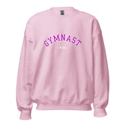 Gymnastics apparel: Varsity Gymnast WAG Sweatshirt - Light Pink (SKU:2220911_7868)