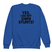 Yes I Do My Own Stunts Big Back - Youth Tee