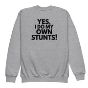 Yes I Do My Own Stunts Big Back - Youth Tee
