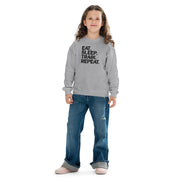 Eat Sleep Train Repeat Big Front - Youth Sweatshirt