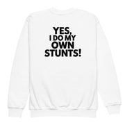Yes I Do My Own Stunts Big Back - Youth Tee