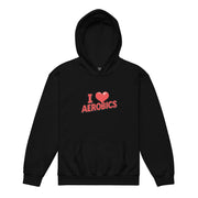 I Love Aerobics Big Front - Youth Hoodie