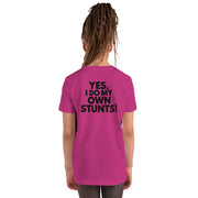 Yes I Do My Own Stunts Big Back - Youth Tee