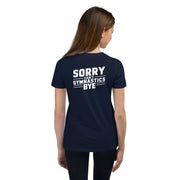 Sorry Can't Gymnastics Bye Big Back - Youth Tee