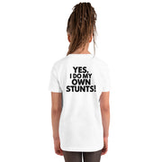 Yes I Do My Own Stunts Big Back - Youth Tee