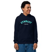 Gymnastics apparel: Youth Varsity 'Gymnast Tumbling' Hoodie - (SKU:)