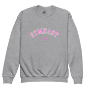Gymnastics apparel: Youth Varsity Gymnast WAG Sweatshirt - Sport Grey (SKU:6021042_16829)
